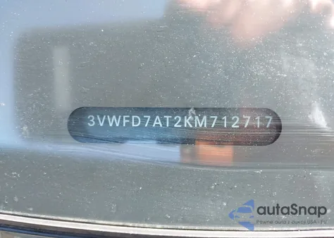 2019 Volkswagen Beetle 2.0T Final Edition Se/2.0T Final Edition Sel/2.0T S из США, поврежденный, VIN 3VWFD7AT2KM712717